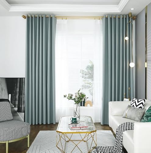 Verdunkelungs-Fensterbehandlungen für optimale Lichtkontrolle und Energieeffizienz, perfektes Schlafzimmer-Accessoire (blau) von HomeVortex
