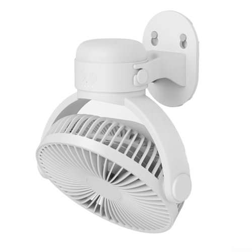 Wiederaufladbarer Wandventilator mit Schüttelkopf-Design für effizienten Luftstrom in kleinen Räumen Wiederaufladbarer Wandventilator mit Schüttelkopf-Design für effizienten Luftstrom in kleinen Räumen von HomeVortex