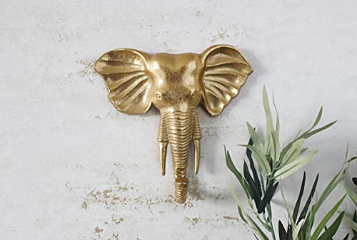 HomeZone® Neuheit Gold Elefant Tier Haken Schlüsselhalter Mantel Handtuch Schmuck Haken Rack Wandmontage Dekorative Schlüssel Hängende Rack Home Decor (Gold Elefant) von HomeZone