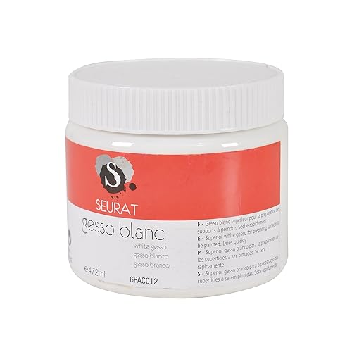 Homéa, Gesso Topf zum Vorbereitung von Untergründen, mattes Finish, 500 ml, Weiß Homéa, Gesso Topf zum Vorbereitung von Untergründen, mattes Finish, 500 ml, Weiß von Homéa
