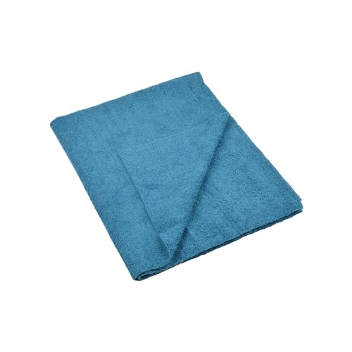 Homéa, Mikrofaser-Wischtuch, sehr saugfähig, Polyester, 240 g, 50 x 60 cm, Pfauenblau von Homéa