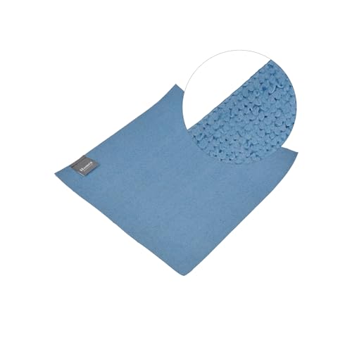 Homéa, Reinigungstuch für Küche/Badezimmer, Ultra-saugfähig, Mikrofaser, 30 x 30 cm, Pfauenblau von Homéa