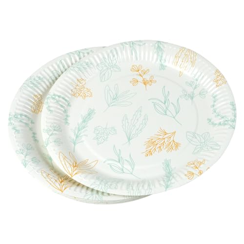 Homéa, Set mit 10 Papptellern, Durchmesser 23 cm, Aromen von Homéa