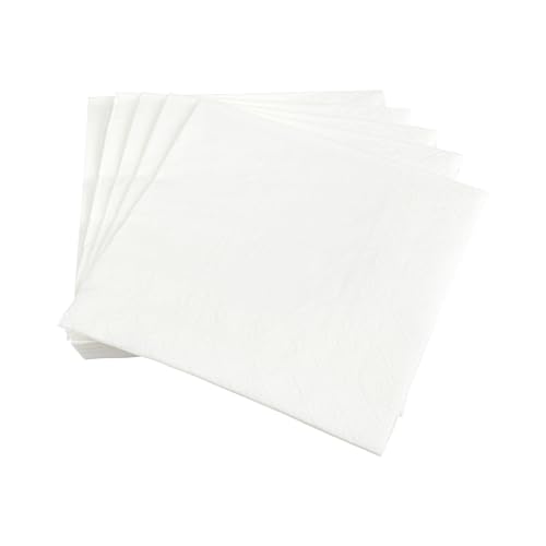 Homéa, Set mit 20 Papierservietten, 3-lagig, 33 x 33 cm, Vitamin weiß von Homéa