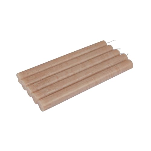 Homéa, Set mit 5 Kerzenleuchtern, D2 x H20 cm, rustikal, Taupe Homéa, Set mit 5 Kerzenleuchtern, D2 x H20 cm, rustikal, Taupe von Homéa