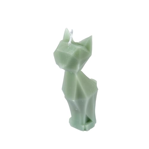 Kerze in Form einer Katze, 7 x 6 x 13 cm, Farbe: Celadon von Homéa