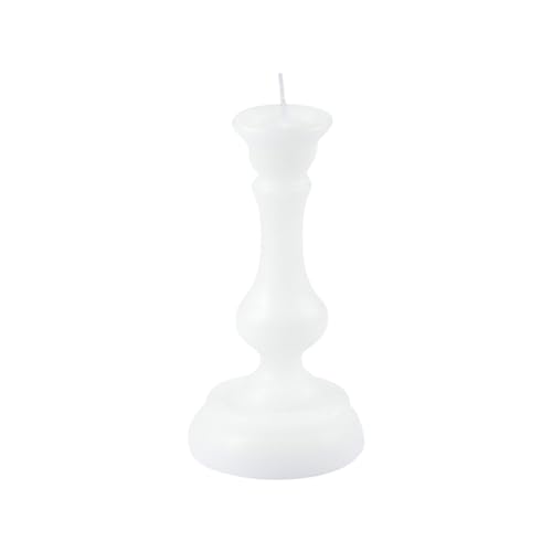 Kerze in Kerzenform, D7 x H13 cm, Farbe: Weiß von Homéa
