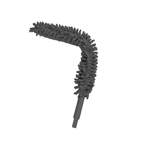 Staubwedel, Chenille, Mikrofaser, lang, flexibel, 57 cm, Anthrazit von Homéa