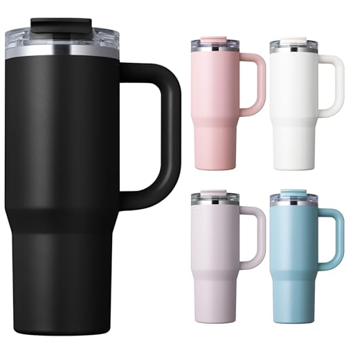 Homealexa 900ml Thermobecher Kaffeebecher to Go Trinkbecher mit Deckel und Strohhalm Wasserflasche Edelstahl Vakuum Isolierbecher Reisebecher Ideal für Heiß- und Kaltgetränke Kaffee Tee Autobecher Homealexa 900ml Thermobecher Kaffeebecher to Go Trinkbecher mit Deckel und Strohhalm Wasserflasche Edelstahl Vakuum Isolierbecher Reisebecher Ideal für Heiß- und Kaltgetränke Kaffee Tee Autobecher von Homealexa