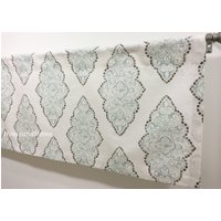 Cafe Vorhänge. Valance Monroe Schneeblau Spa Blau Vorhang Topper Fenster Valance Fensterbehandlung Küchen Designer von HomeandHome