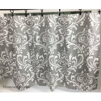 Damast Valances Damask Cafe Vorhänge. Küchen Valance. Badezimmer Wertigkeit. Gardine Valance Küchenvorhänge von HomeandHome