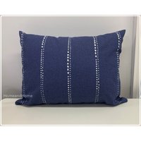 Kissenbezug One Zipper Verschluss Schwarz Spa Blau Streifen Euro Shams Dekokissen Lendenkissen Blau Cove 22x22 24x24 26x26 von HomeandHome