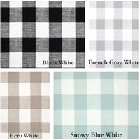 One 13 X 18 Gefütterte Tischsets Büffel Plaid Platzsets Große Schwarz Weiß Dekorative Vier Farben von HomeandHome