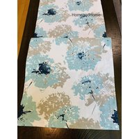 Spa Blauer Buffalo Karo Tischläufer. Urlaub Hochzeit Party Designer Stoff Schneeblau 12 X 72 Tischläufer Bauernhaus von HomeandHome