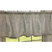 Valance/2 Paneele Cafe Vorhänge Schneeblauer Vorhang Küchen Valance Ungefüttert Oder Gefüttert Küche Topper Fensterschmuck von HomeandHome