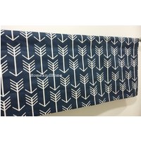 Volant 50 X 16 Pfeil Navy Blau Weiß Grau Schwarz Vorhang Topper Fenster Behandlung Küche Volants von HomeandHome