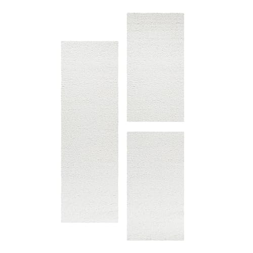 HomebyHome Bettumrandung Schlafzimmer 3 teilig Teppich Creme - Waschbarer Bettumrandung Teppich Läufer Set Extra Flauschig Bettvorleger Schlafzimmer Bettset:2 St. 80x150 cm | 1 St. 80x250 cm HomebyHome Bettumrandung Schlafzimmer 3 teilig Teppich Creme - Waschbarer Bettumrandung Teppich Läufer Set Extra Flauschig Bettvorleger Schlafzimmer Bettset:2 St. 80x150 cm | 1 St. 80x250 cm von HomebyHome