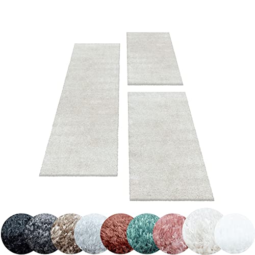 HomebyHome Bettumrandung Schlafzimmer 3 teilig Teppich Natur - Waschbarer Bettumrandung Teppich Läufer Set Extra Flauschig Bettvorleger Schlafzimmer Bettset:Farbecht HomebyHome Bettumrandung Schlafzimmer 3 teilig Teppich Natur - Waschbarer Bettumrandung Teppich Läufer Set Extra Flauschig Bettvorleger Schlafzimmer Bettset:Farbecht von HomebyHome