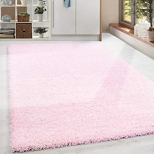 HomebyHome Teppich Wohnzimmer Shaggy Hochflor Multi Rechteckig 120x170 cm Abstrakt Design - Flauschiger Teppich Schlafzimmer Moderne Extra Weich Pflegeleicht im 14 Farben - Carpet Living Room von HomebyHome