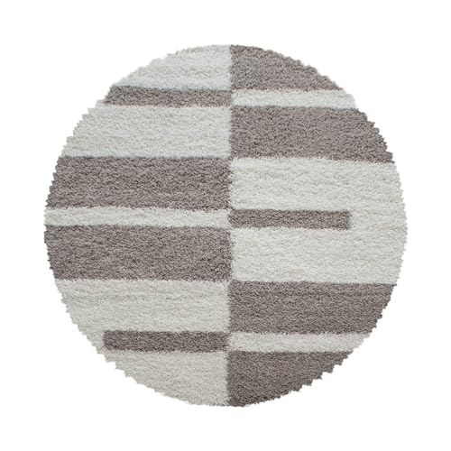 HomebyHome Teppich Rund Shaggy 80 cm - Hochflor Runder Teppich Beige und Creme Extra Weich und Flauschig - Bettvorleger für Wohnzimmer, Schlafzimmer, Küche, Flur HomebyHome Teppich Rund Shaggy 80 cm - Hochflor Runder Teppich Beige und Creme Extra Weich und Flauschig - Bettvorleger für Wohnzimmer, Schlafzimmer, Küche, Flur von HomebyHome