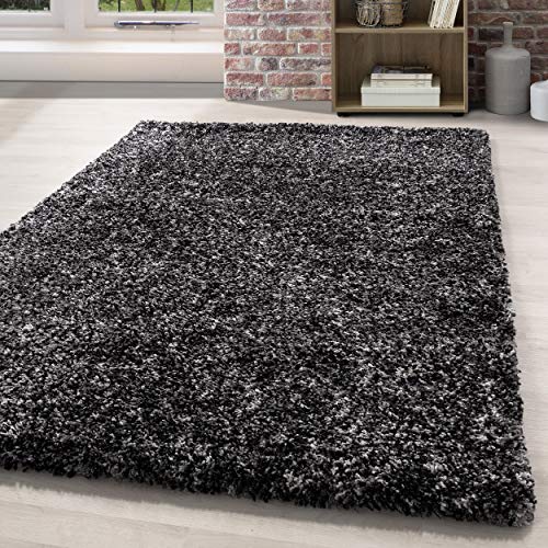 HomebyHome Teppich Wohnzinmer Shaggy Hochflor Rechteckig 240x340 cm Mehrfarbig - Flauschiger Teppich Schlafzimmer Moderne Extra Weich Pflegeleicht - Carpet Living Room von HomebyHome