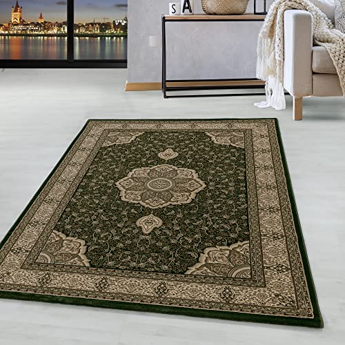 HomebyHome Vintage Teppich 80 x 150 cm - Orientalischer Läufer Kurzflor für Flur, Wohnzimmer, Küche und Schlafzimmer - Klassischer Orient Natur Mit Oeko-TEX von HomebyHome