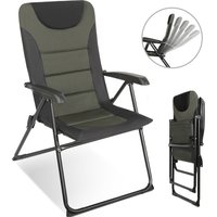 HOMECALL Campingstuhl Gartenstuhl klappbar, polyester, 5 fach Verstellbarer Rückenlehne, bis 150kg von Homecall