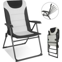 HOMECALL Campingstuhl Gartenstuhl klappbar, polyester, 5 fach Verstellbarer Rückenlehne, bis 150kg von Homecall