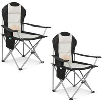 HOMECALL Klappbar Campingstuhl, Hochlehner Angelstuhl, mit Getränkehalter von Homecall