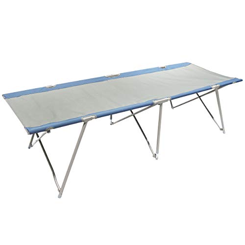Homecall Camping-Klappbett, XXL - (Grau/Blau) von Homecall