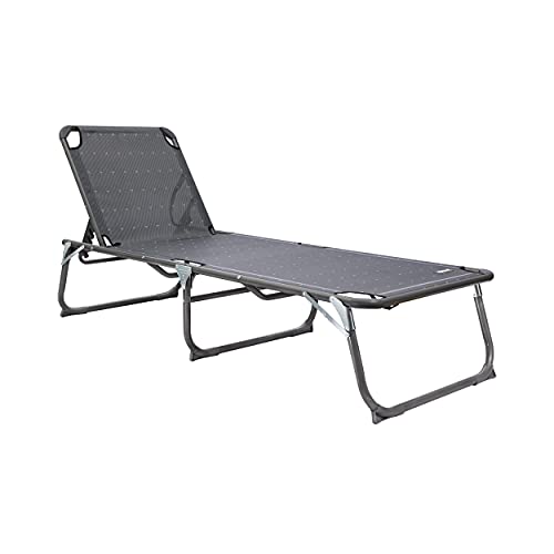 Homecall Klappbare Sonnenliege, XXL -Aluminium- (Schwarz) von Homecall