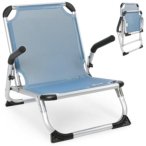Homecall Klappbarer Strandstuhl aus Aluminium - (Blau) von Homecall