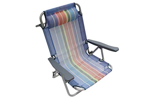 Homecall Klappbarer Strandstuhl mit verstellbarer Rückenlehne - (Regenbogen) von Homecall