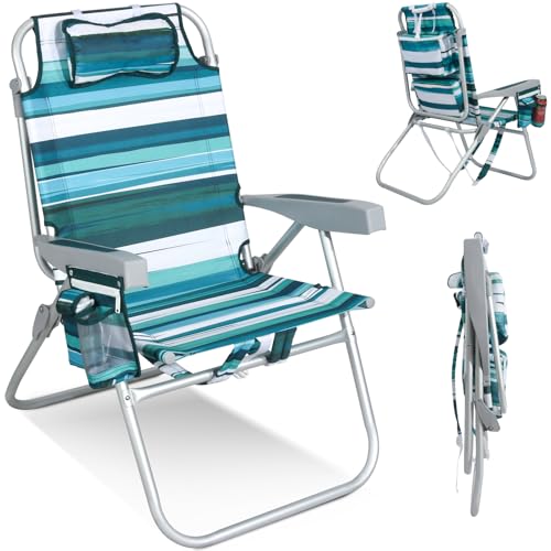 Homecall Strandstuhl Klappbar Leicht Klappstuhl Strand 5-Fach verstellbare Rückenlehne - Strandsessel Strandstühle Faltbar Bis 136KG für Strand, Outdoors Homecall Strandstuhl Klappbar Leicht Klappstuhl Strand 5-Fach verstellbare Rückenlehne - Strandsessel Strandstühle Faltbar Bis 136KG für Strand, Outdoors von Homecall