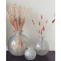 Milchglasvase, Glasvase Weiß, Milchig, Kleine Vase, Bauchige Vase Für Kleine Sträuße, Runde Weiße Deko, Hochzeitsdeko Milchglasvase, Glasvase Weiß, Milchig, Kleine Vase, Bauchige Vase Für Kleine Sträuße, Runde Weiße Deko, Hochzeitsdeko von HomeconceptDesign