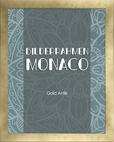 Homedeco-24 Fotorahmen Monaco 35x40 cm Bilderrahmen Gold Antik Posterrahmen von Homedeco-24