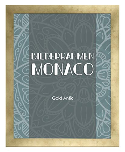 Homedeco-24 Fotorahmen Monaco 70x90 cm Bilderrahmen Gold Antik Posterrahmen von Homedeco-24