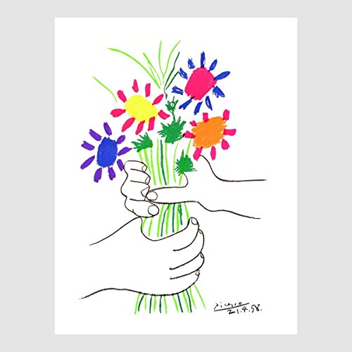 Homedeco-24 Kunstdruck Poster Bild Pablo Picasso - Bouquet 60 x 80 cm ohne Rahmen von Homedeco-24