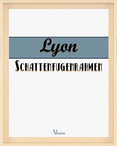 Homedeco-24 Lyon Schattenfugenrahmen 30x40 cm in Ahorn Dekor ohne Verglasung ideal für Canvas Leinwand Bilder Farbwahl Homedeco-24 Lyon Schattenfugenrahmen 30x40 cm in Ahorn Dekor ohne Verglasung ideal für Canvas Leinwand Bilder Farbwahl von Homedeco-24