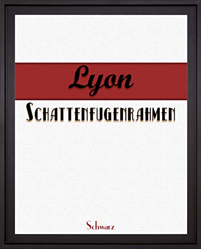 Homedeco-24 Lyon Schattenfugenrahmen 40x90 cm in Schwarz ohne Verglasung ideal für Canvas Leinwand Bilder Farbwahl von Homedeco-24