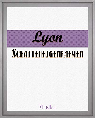 Homedeco-24 Lyon Schattenfugenrahmen 80x120 cm in Silber ohne Verglasung ideal für Canvas Leinwand Bilder Farbwahl Homedeco-24 Lyon Schattenfugenrahmen 80x120 cm in Silber ohne Verglasung ideal für Canvas Leinwand Bilder Farbwahl von Homedeco-24
