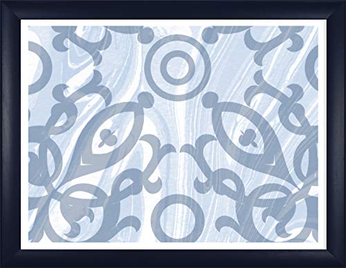 Colonia hochwertiger Bilderrahmen 26 x 31 oder 31 x 26 cm - Holz Werkstoff Profil Premium Foil ummantelt - Grosse Farbauswahl Hier Dunkel Blau gewischt von Homedecoration