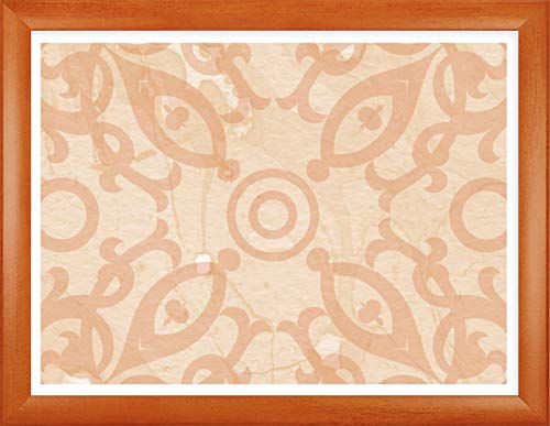 Colonia hochwertiger Bilderrahmen 46 x 75 oder 75 x 46 cm - Holz Werkstoff Profil Premium Foil ummantelt - Grosse Farbauswahl Hier Orange gewischt von Homedecoration