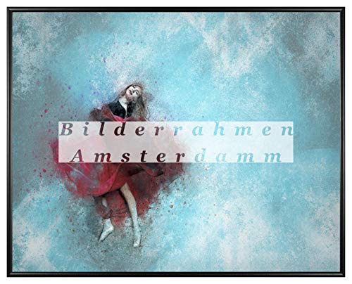 Homedecoration Bilderrahmen Amsterdam Schwarz Matt 20,3x25,4 cm 8x10 Inch Kunststoffrahmen mit Kunstglas 1mm bruchsicher glasklar von Homedecoration