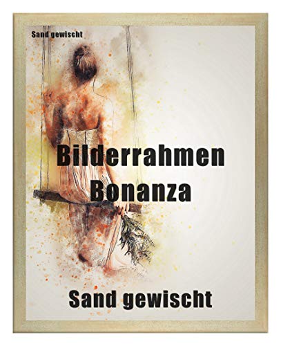 Homedecoration Bilderrahmen Bonanza Bildgröße 20 x 40 cm in Sand gewischt mit Acrylglas klar 1 mm in 52 Farben von Homedecoration