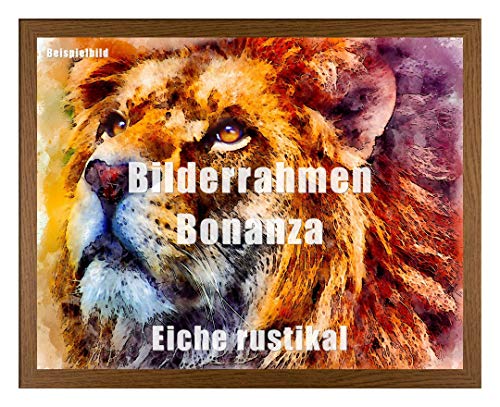 Homedecoration Bilderrahmen Bonanza Bildgröße 40 x 100 cm in Eiche Rustikal Dekor mit Acrylglas klar 1 mm in 52 Farben von Homedecoration