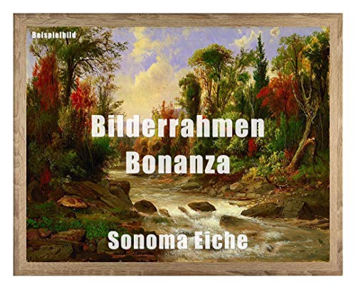 Homedecoration Bilderrahmen Bonanza Bildgröße 45 x 60 cm in Sonoma Eiche mit Acrylglas klar 1 mm in 52 Farben von Homedecoration