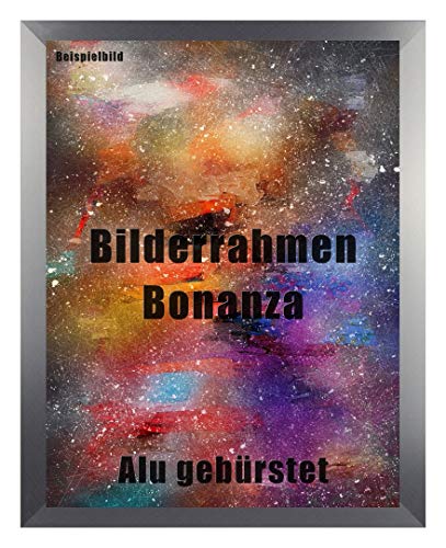 Homedecoration Bilderrahmen Bonanza Bildgröße 50 x 70 cm in Alu gebürstet mit Acrylglas klar 1 mm in 52 Farben von Homedecoration