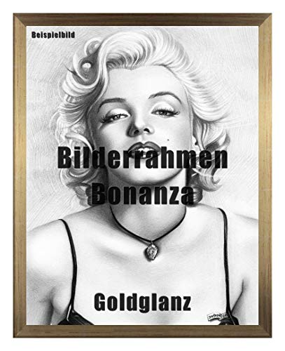 Homedecoration Bilderrahmen Bonanza Bildgröße 50 x 75 cm in Gold Glanz mit Acrylglas klar 1 mm in 52 Farben von Homedecoration