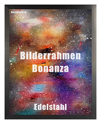 Homedecoration Bilderrahmen Bonanza Bildgröße 60 x 90 cm in Edelstahl Optik mit Acrylglas klar 1 mm in 52 Farben von Homedecoration